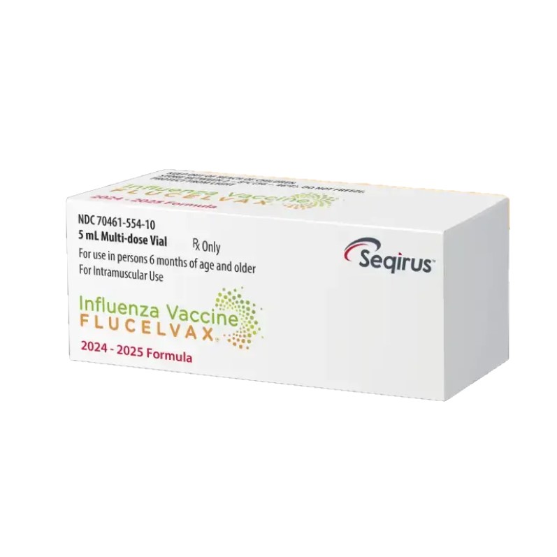 Influenza Vaccine Flucelvax® Trivalent 2024 - 2025 Flu Vaccine 60 mcg / 0.5 mL Indicated For People 6 Months of Age and Above Multiple Dose Vial 5 mL by Seqirus USA, Inc.  ID 70461-0554-10